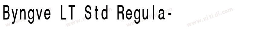 Byngve LT Std Regula字体转换 Byngve LT Std Regula字体转换